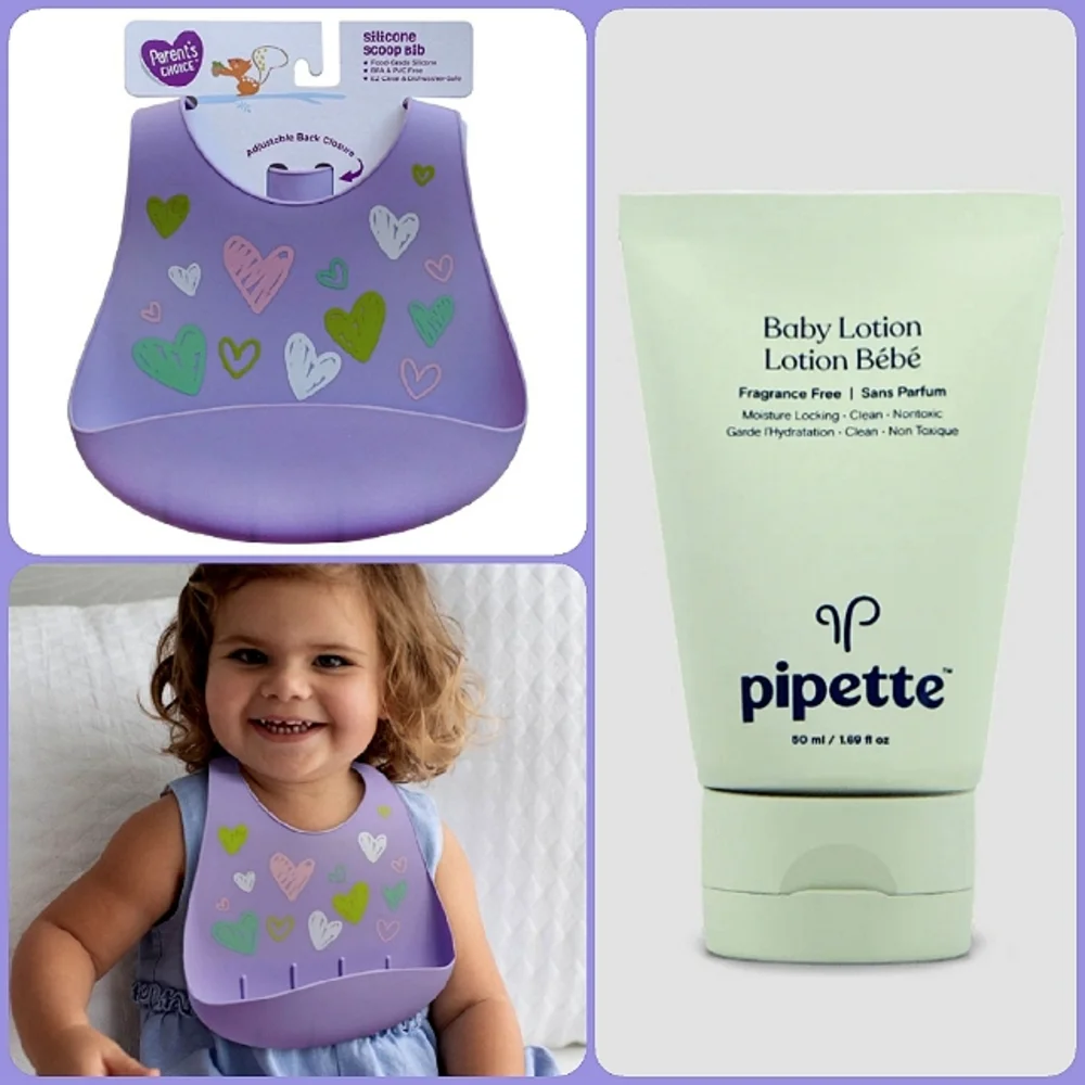 NWT Parent's Choice Bib & Pipette Baby Lotion